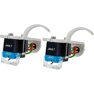 JICO OMNIA J44A-7 DJ Improved SD Mounted on Silver JICO Headshell (2-Pack) - 1 of 1