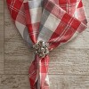 Split P Silver Jingle Bell Cluster Napkin Ring Set of 4 - 2 of 3