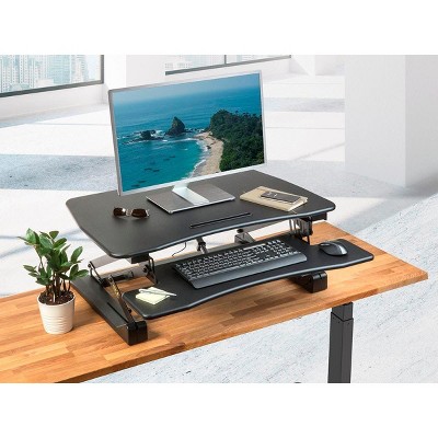 Monoprice Black Electric Height Adjustable Standing Desk Converter