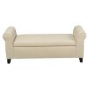 Hayes Armed Storage Ottoman Bench - Christopher Knight Home - 2 of 4