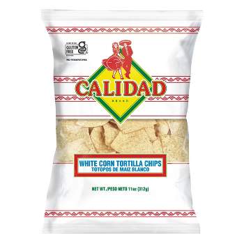 Calidad White Corn Tortilla Chips -11oz