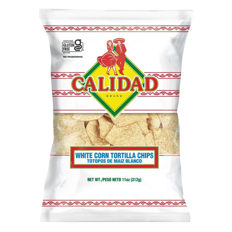 Calidad White Corn Tortilla Chips -11oz, 1 of 5