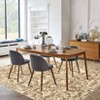 Vintage Floral Printed Washable Area Rugs Non Slip Non Shedding Low Pile Indoor Printed Carpets for Kitchen Bathroom Laundry Nursery Bedroom - 4 of 4