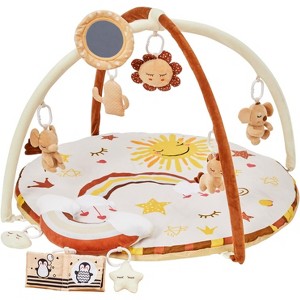 Tummy Time Play Mat w/ 9 Detachable Toys - Sensory & Motor Skill Development for Babies 0-18M, Non-Slip - 1 of 4