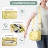 Hachikiko Mini Duffle Bag with Adjustable Strap, Lightweight Sport Bag for Gym, Gymnastics, Dance & Beach (Light Yellow) - 4 of 4