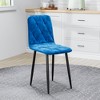 DOMETOUR Upholstery Dining Chairs Set of 4, Modern Kitchen Dining Room Chairs - 4 of 4