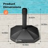 Pellebant 30-lb Outdoor Patio Umbrella Stand Base Holder Black - 3 of 4