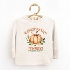 The Juniper Shop Harvest Market Pumpkins Local Organic Toddler Long Sleeve Tee - 2T - Natural - 2 of 4