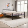 VECELO Twin/Full/Queen/King Size Bed Frame with Headboard&Footboard, Metal Bed Platform, Black - 4 of 4