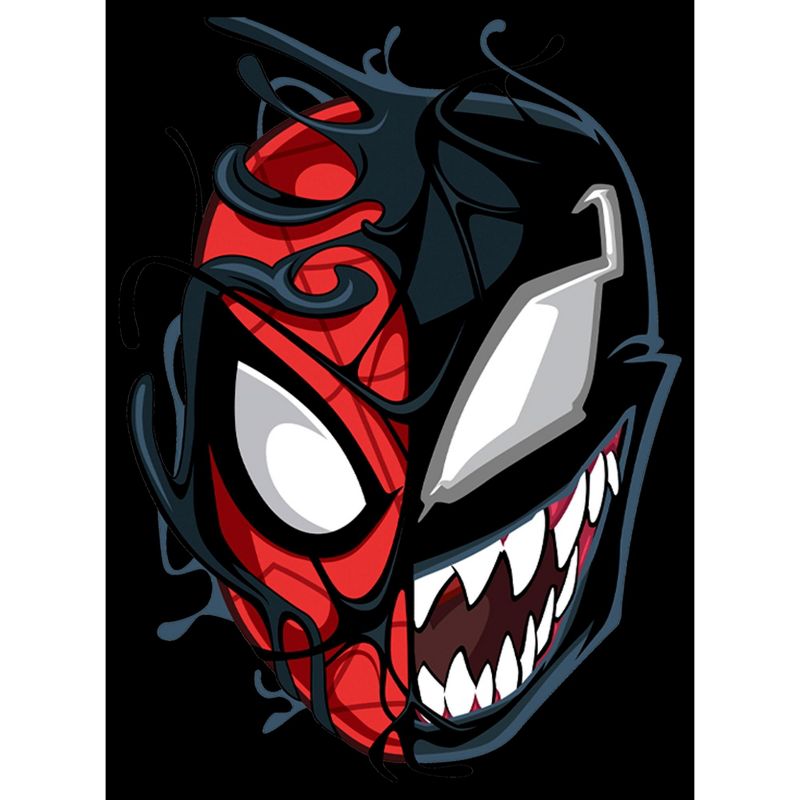 Boy's Marvel Spider-Man Venom Mask Split T-Shirt, 2 of 6