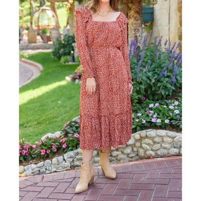 Women's First Kiss Long Sleeve Maxi Dress - Hayden LA