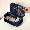 Unique Bargains Velvet Multifunctional Cosmetic Bag 1 Pc - 2 of 4