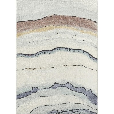 Luxe Weavers Marble Waved Area Rug
