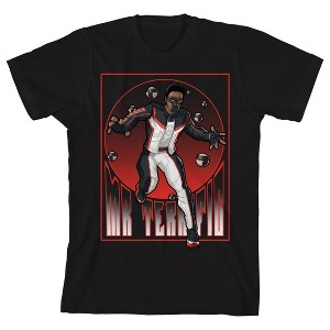 Superman Movie 2025 Character Pose Name Text Circular and Rectangular Frame Border Boys Black Crew Neck Short Sleeve Tee - 1 of 4