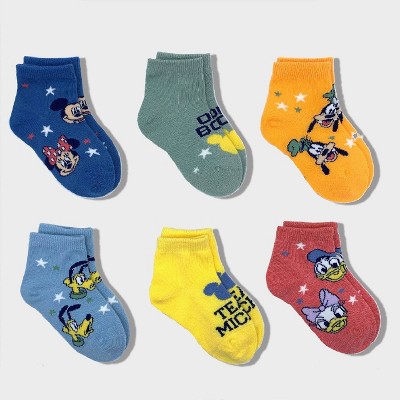 Image of Baby Mickey Mouse & Friends Low Cut Socks - 12-24M
