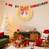 ChicFurnit Wreaths 48in Christmas Wreath Decoration Festive Bow Ornament for Home Door and Holiday Wall Display, Gold, 47.24"*3.94"*47.24" - 4 of 4