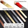 Unique Bargains Self-Adhesive Stainless Steel Mirror Finish Peel and Stick Wall Trim - 3 of 4