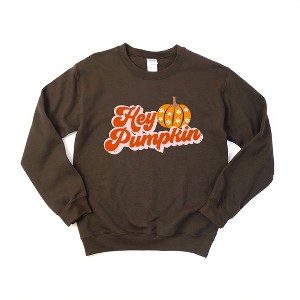 Simply Sage Market Women's Graphic Sweatshirt Hey Pumpkin Pumpkin - 1 of 4