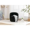 PAGED Teddy/Velvet Swivel Accent Chair,Barrel Chair with Wooden Frame and Swivel Base,Modern Upholstered Swivel Living Room Chairs for Living Room - 4 of 4