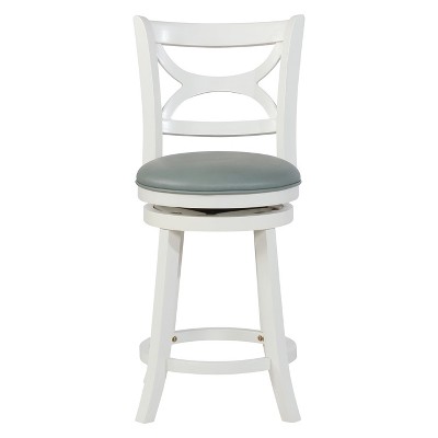 24" Powell Company Winslow Swivel Counter Height Barstool Cream - Powell Company