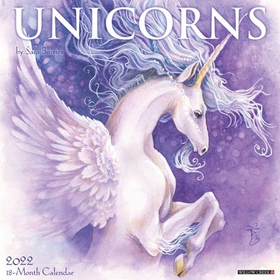 2022 Wall Calendar Unicorns by Sara Burrier - Willow Creek Press