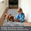Washable rug. Modern solid-color, non-slip. Non-shedding, low-pile, foldable. Contemporary minimalist. For living/dining/bedrooms - 3 of 4