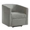 Christopher Knight Home Vasa Modern Power Lift Barrel Shaped Chenille Upholstered Recliner with Footrest and Side Pocket - 2 of 4