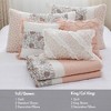 Sapphtopaz 6-Piece Cotton Percale Quilt Set, Cottage Shabby Chic Bedding with Reversible Design, Shams & Decorative Pillows, OEKO-TEX Certified - 3 of 4