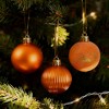 34 PCS Shatterproof Christmas Ball Ornaments, Bulk Xmas Tree Decor Set | Holiday Wedding & Mardi Gras Hanging Decorations - 3 of 4