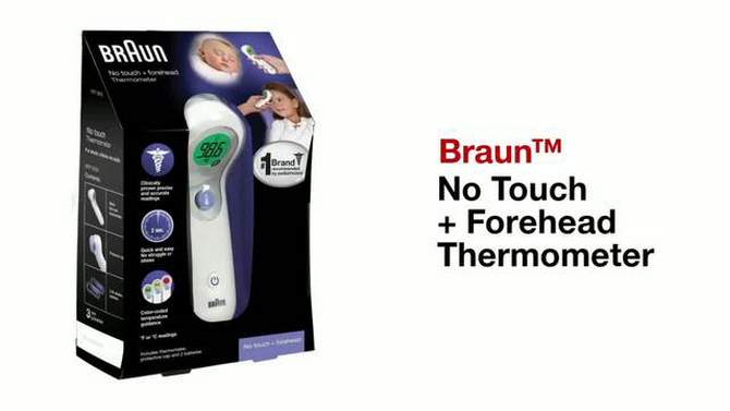 Braun No Touch + Forehead Thermometer, 2 of 16, play video