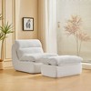 NicBex Couches for Living Room Recliner Single Seat Upholstered Lounge Chair Sofa Modern Design Accent Sofa with Ottoman - 2 of 4
