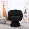 KTMBDW Swivel Accent Barrel Chairs with Removable Headrest, Chaise Lounge Indoor with Neck Support Pillow, Swivel Chairs for Living Room - 2 of 4