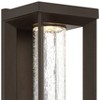 Minka Lavery Modern Outdoor Wall Light Fixture Oil Rubbed Bronze LED 19" Clear Seeded Glass for Post Exterior Porch Yard Patio - 2 of 3
