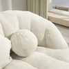 CAVINAS Modern Bean Bag Sofa Chenille Upholstered Comfort Lounger High Back Couch for Apartment - 4 of 4