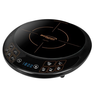 Brentwood Single Electric Induction Cooktop in Black