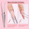Saviland Pro 5PC C-Curve Sculpting System - Surgical Steel Pinch Tweezers for Acrylic & Builder Gel Nails. (Size: 5 Count) - 2 of 4