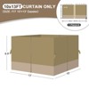 Aoodor 4-Panel Gazebo Replacement Curtains, Patio Privacy Sidewalls with Double Zipper, Replacement for Outdoor Gazebo Canopy (Curtain Only) - 3 of 4