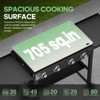 SKONYON 4-Burner Gas Grill  60000 BTU Propane Griddle with Side Board - 3 of 4