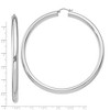 Black Bow Jewelry 5mm Sterling Silver, Extra Large Round Hoop Earrings, 80mm (3 1/8 In) - 4 of 4