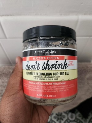 Aunt Jackie's Flaxseed Don't Shrink Curling Gel - 15oz: Shine