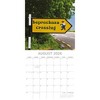 2026 Square Wall Calendar - Danger, Hilarious Road Signs, 16-Month Funny Theme with 180 Stickers (12x12 In) - 3 of 4