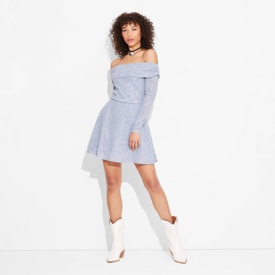 mini flare dress with sleeves Aristos Cap Sleeve Mini Dress Off White