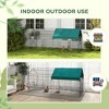 Akoasm 87 Inch Small Playpen & Yard Fence with Roof For Rabbits, Chicken And Chinchillas Indoor & Outdoor-Green - 3 of 4