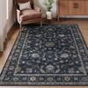 Lahome Vintage Vine Center Full Coverage Short Pile Velvet Rectangular Indoor Area Rug - 2 of 4