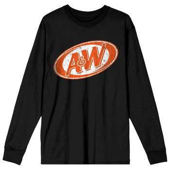 A&W Logo Women's Black Long Sleeve Shirt