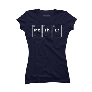Junior's Design By Humans Mother Periodic Table of Elements By BlackBerry55 T-Shirt - 1 of 2