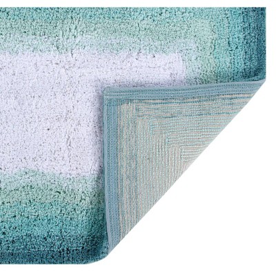 Cozy Comfort Turquoise 100% Cotton Bath Rug 21" x 34"