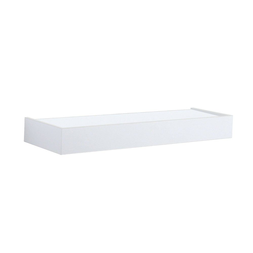 Photos - Kids Furniture 24" Floating Shelf with Lip for Kids' Room White - InPlace