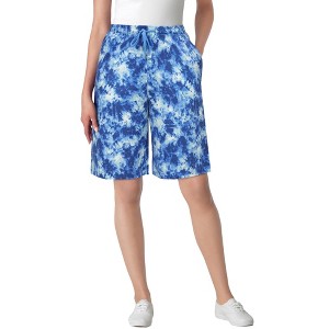 Woman Within Plus Size Sport Knit Short - 1 of 4