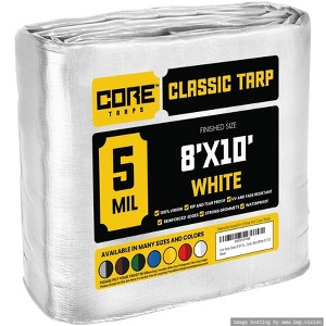 Core Tarps Heavy Duty 5 Mil Tarp Cover, UV Resistant, Rip Proof for Roof, Camping, Patio, Pool, Boat - 1 of 4
